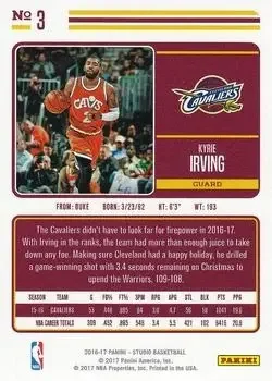 Back of Kyrie Irving