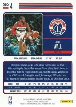 Back of John Wall
