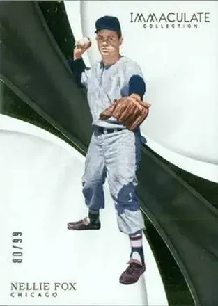 2017 Panini Immaculate Collection #15 - Nelson Fox - Chicago White Sox
