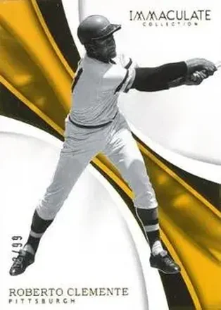2017 Panini Immaculate Collection #17 - Bob Clemente - Pittsburgh Pirates