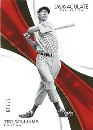 2017 Panini Immaculate Collection #21 - Ted Williams - Boston Red Sox