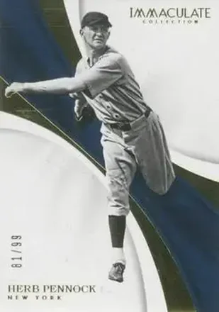 2017 Panini Immaculate Collection #24 - Herb Pennock - New York Yankees