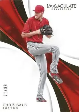 2017 Panini Immaculate Collection #36 - Chris Sale - Boston Red Sox