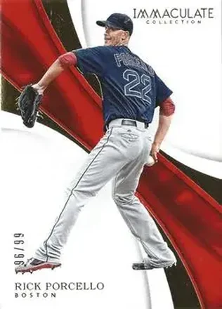 2017 Panini Immaculate Collection #39 - Rick Porcello - Boston Red Sox