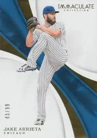 2017 Panini Immaculate Collection #44 - Jake Arrieta - Chicago Cubs