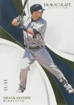 2017 Panini Immaculate Collection #73 - Brian Dozier - Minnesota Twins