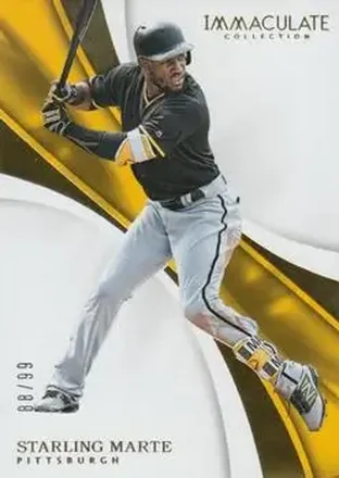 2017 Panini Immaculate Collection #79 - Starling Marte - Pittsburgh Pirates