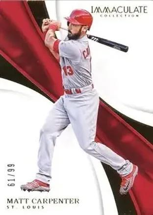 2017 Panini Immaculate Collection #85 - Matt Carpenter - St. Louis Cardinals