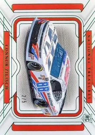 2025 Panini National Treasures - Rides Green #12 - Connor Zilisch - JR Motorsports