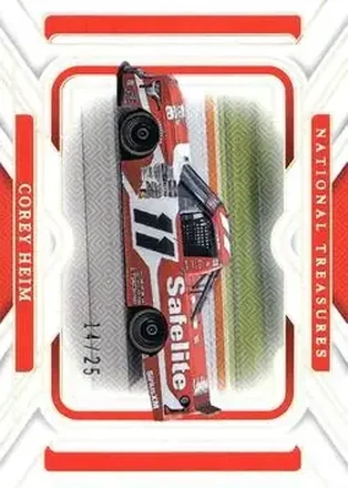 2025 Panini National Treasures - Rides Holo Silver #15 - Corey Heim - Tricon Garage