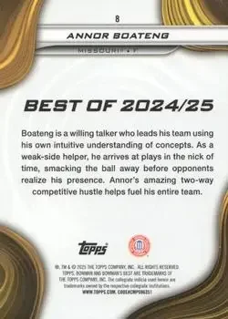 Back of Annor Boateng