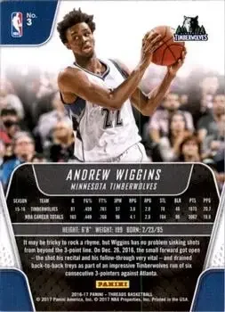 Back of Andrew Wiggins