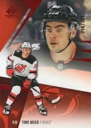 2023-24 SP Game Used - Red #3 - Timo Meier - New Jersey Devils
