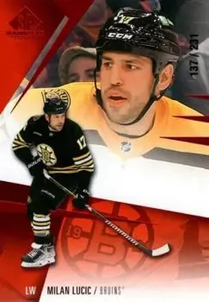2023-24 SP Game Used - Red #42 - Milan Lucic - Boston Bruins