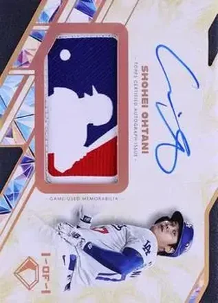 2025 Topps Diamond Icons - Autographed MLB Silhouetted Batter Logo Patches #MLBA-SO - Shohei Ohtani - Los Angeles Dodgers