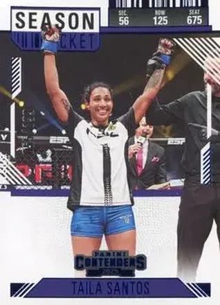 2025 Panini Contenders PFL - Season Ticket Blue #31 - Taila Santos