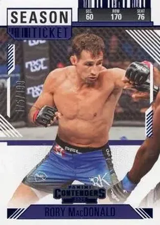 2025 Panini Contenders PFL - Season Ticket Blue #73 - Rory MacDonald