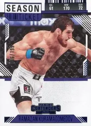 2025 Panini Contenders PFL - Season Ticket Blue #74 - Ramazan Kuramagomedov