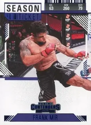 2025 Panini Contenders PFL - Season Ticket Blue #81 - Frank Mir