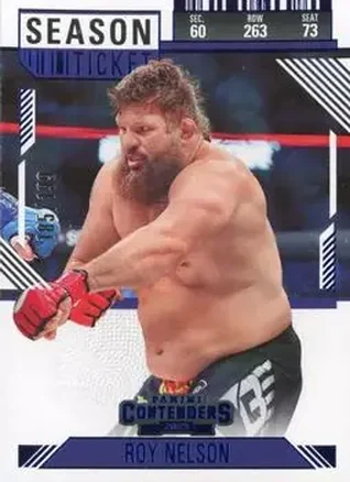 2025 Panini Contenders PFL - Season Ticket Blue #83 - Roy Nelson