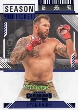 2025 Panini Contenders PFL - Season Ticket Blue #94 - Ryan Bader