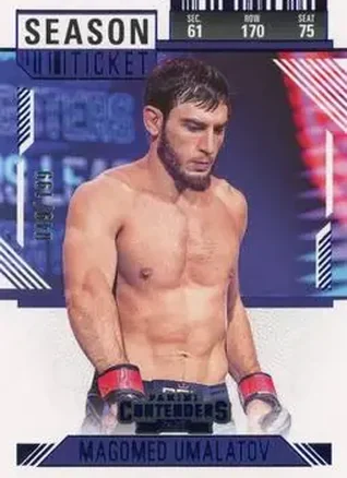 2025 Panini Contenders PFL - Season Ticket Blue #97 - Magomed Umalatov