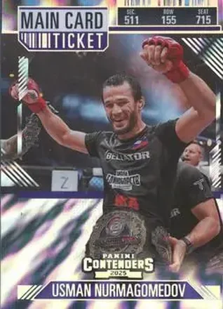 2025 Panini Contenders PFL - Main Card Ticket #11 - Usman Nurmagomedov