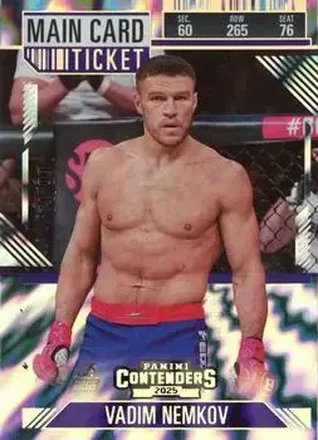 2025 Panini Contenders PFL - Main Card Ticket #16 - Vadim Nemkov
