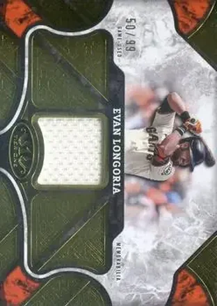 2025 Topps Tier One - Tier One Relics #T1R-EL - Evan Longoria - San Francisco Giants