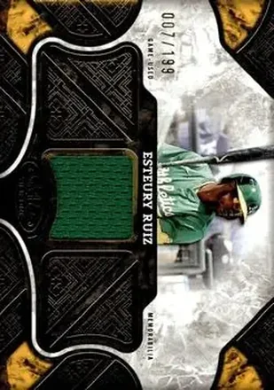2025 Topps Tier One - Tier One Relics #T1R-ER - Esteury Ruiz - Athletics