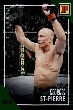 2022 Panini UFC Debut Edition - Green #155 - Georges St-Pierre