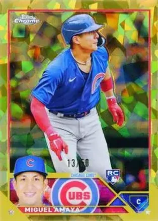 2023 Topps Chrome Update Sapphire Edition - Gold #USCS60 - Miguel Amaya - Chicago Cubs