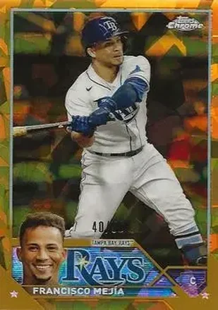 2023 Topps Chrome Update Sapphire Edition - Gold #USCS61 - Francisco Mejia - Tampa Bay Rays
