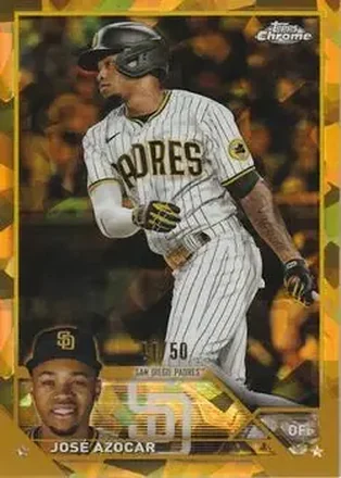 2023 Topps Chrome Update Sapphire Edition - Gold #USCS81 - José Azocar - San Diego Padres