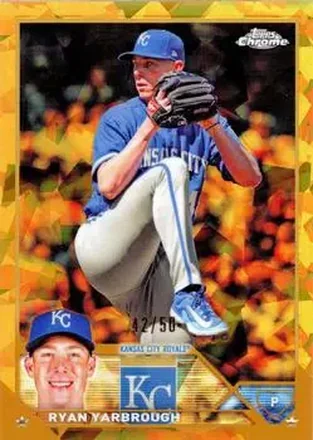 2023 Topps Chrome Update Sapphire Edition - Gold #USCS87 - Ryan Yarbrough - Kansas City Royals