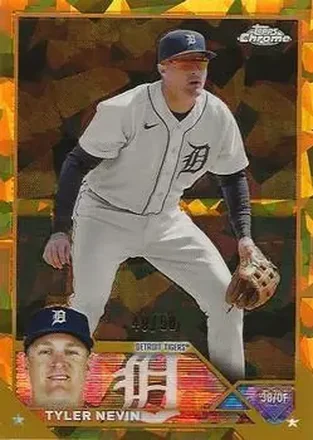 2023 Topps Chrome Update Sapphire Edition - Gold #USCS89 - Tyler Nevin - Detroit Tigers