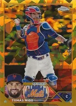 2023 Topps Chrome Update Sapphire Edition - Gold #USCS105 - Tomás Nido - New York Mets