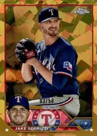 2023 Topps Chrome Update Sapphire Edition - Gold #USCS120 - Jake Odorizzi - Texas Rangers