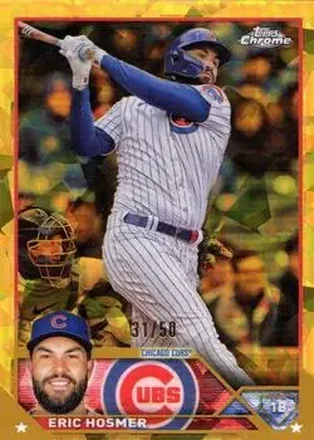 2023 Topps Chrome Update Sapphire Edition - Gold #USCS125 - Eric Hosmer - Chicago Cubs