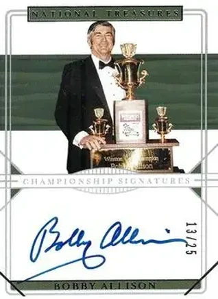 2020 Panini National Treasures - Championship Signatures #CS-BA - Bobby Allison - DiGard Motorsports