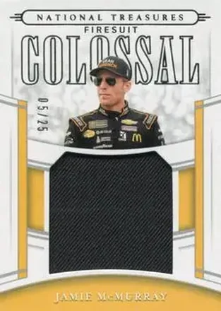 2020 Panini National Treasures - Colossal Race Used Firesuits #CRU-JM - Jamie McMurray - Chip Ganassi Racing