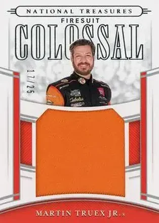 2020 Panini National Treasures - Colossal Race Used Firesuits #CRU-MT - Martin Truex Jr. - Joe Gibbs Racing