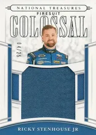 2020 Panini National Treasures - Colossal Race Used Firesuits #CRU-RS - Ricky Stenhouse - JTG Daugherty Racing
