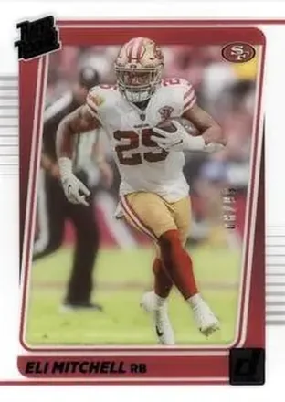 2021 Clearly Donruss - Blue #97 - Eli Mitchell - San Francisco 49ers