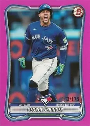 2026 Bowman - Pink #95 - George Springer - Toronto Blue Jays
