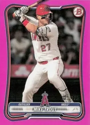2026 Bowman - Pink #100 - Mike Trout - Los Angeles Angels
