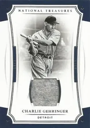 2017 Panini National Treasures #31 - Charlie Gehringer - Detroit Tigers