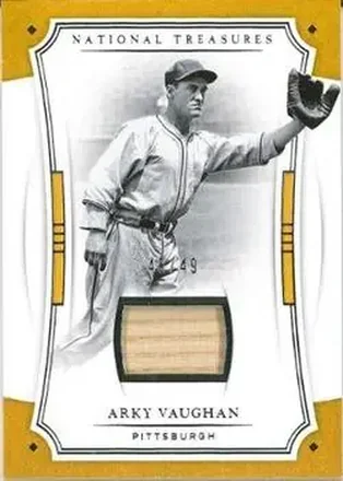 2017 Panini National Treasures #58 - Arky Vaughan - Pittsburgh Pirates