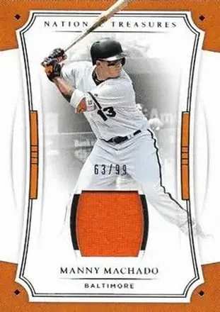 2017 Panini National Treasures #92 - Manny Machado - Baltimore Orioles
