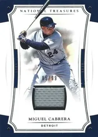 2017 Panini National Treasures #94 - Miguel Cabrera - Detroit Tigers